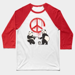 Pandalism Peace Sign Baseball T-Shirt